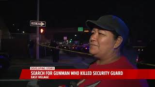 Police Search For Gunman Who Killed Security Guard