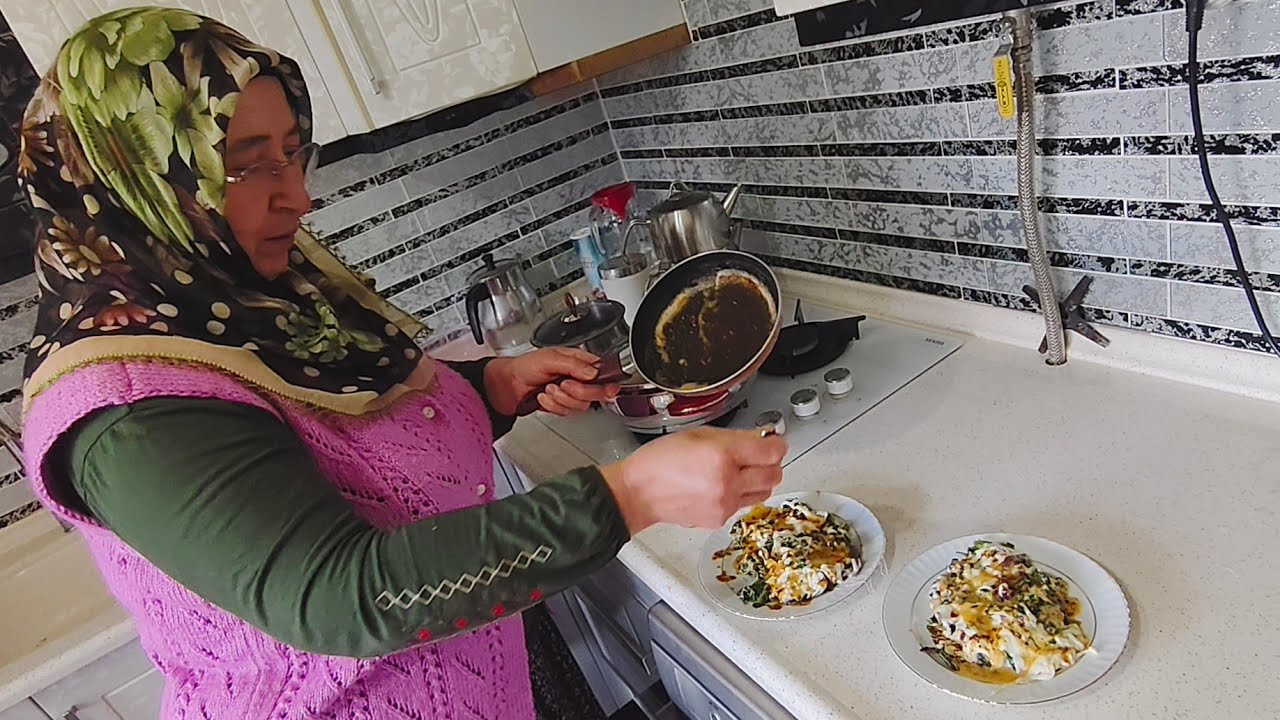 🍳🧀 Yumurta Kaşarlı Kahvaltı Hazırlığı | Ispanaklı Köy Tarifi