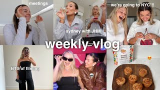 ⁣weekly vlog 💌 content BTS, sydney with JHM, nominated for biz of the year + we're going to NYC!