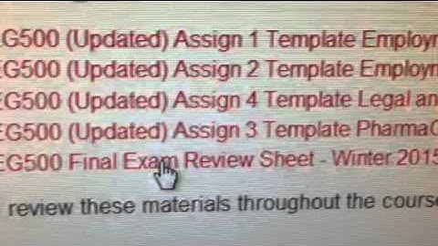 Strayer LEG500 Final Exam