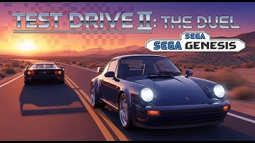 Test Drive II: The Duel - Sega Genesis / Sega Mega Drive (Gameplay)