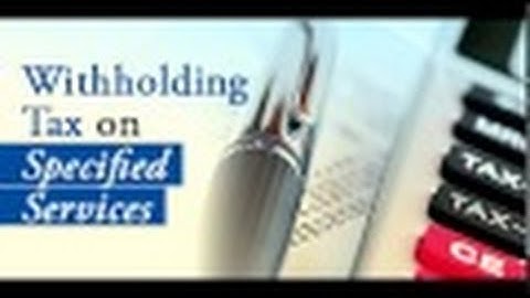 WTSS Tips: Tax Withholding Certificate