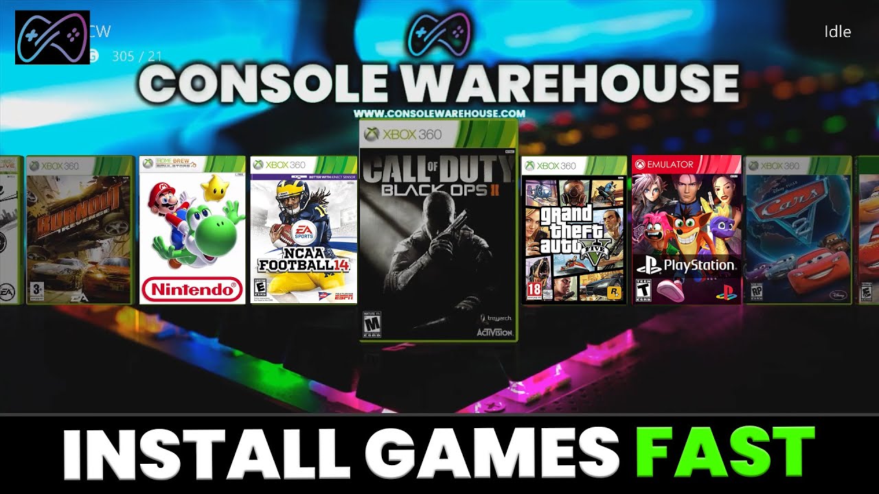 Custom Xbox 360 Downloads - Console Warehouse