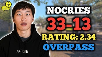 🔥 NOCRIES (33-13) RATING: 2.34 | NA FACEIT (OVERPASS) +VOICE | CS2 POV