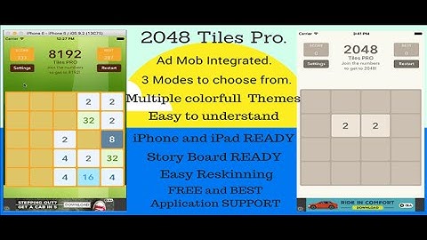 2048 Tiles Pro iOS source code - sellmyapp.com