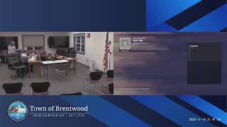 Selectboard Meeting 11/18/2025 Brentwood, NH