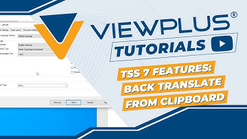 Tiger Software Suite (TSS) 7 Features | Back Translate from Clipboard