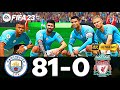 FIFA 23 - MESSI, RONALDO, MBAPPE, NEYMAR, ALL STARS | MANCHESTER CITY 81 - 0 LIVERPOOL