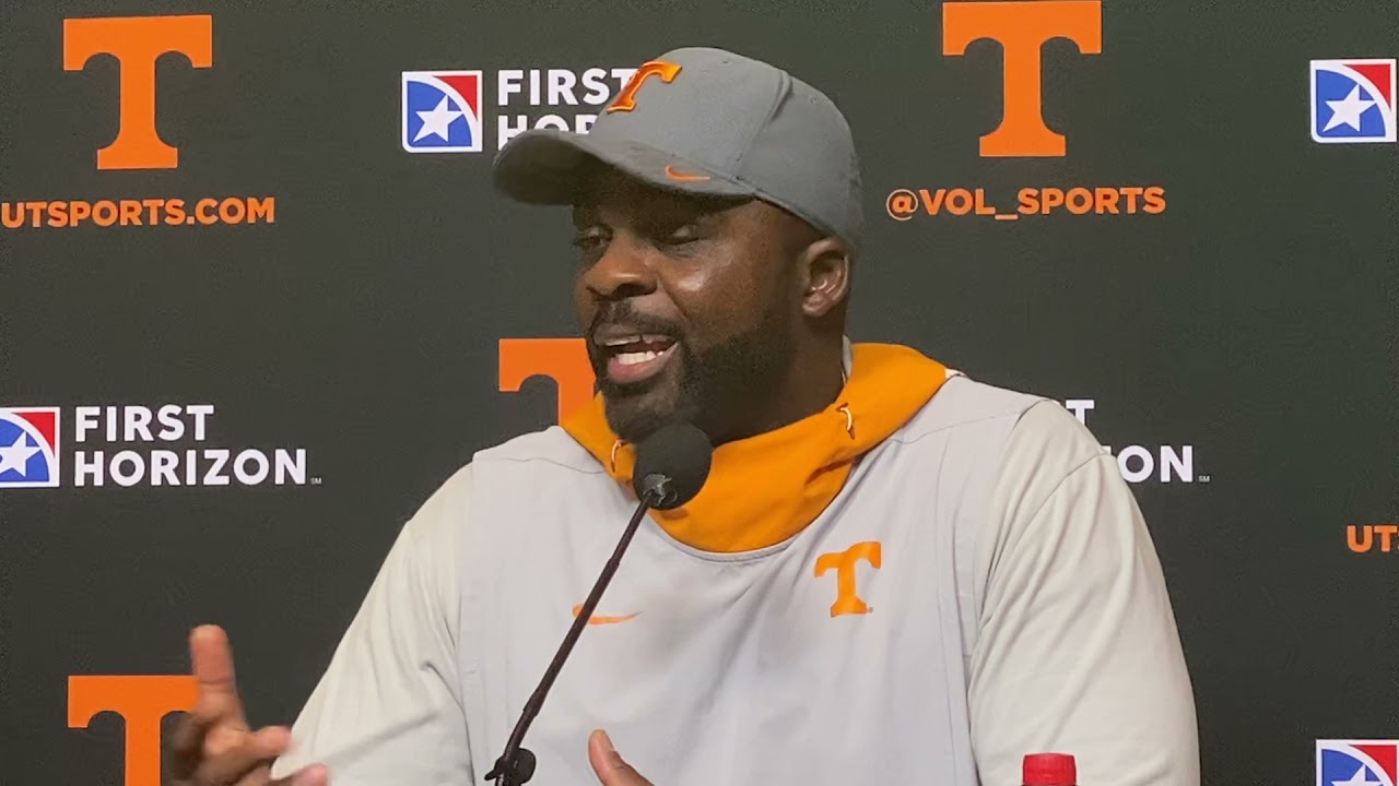 Tennessee Football: Brian Jean Mary talks during Ole Miss week