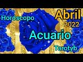 ACUARIO HORÓSCOPO MENSUAL ABRIL 2022♒horóscopo,tarot,zodiaco,amor