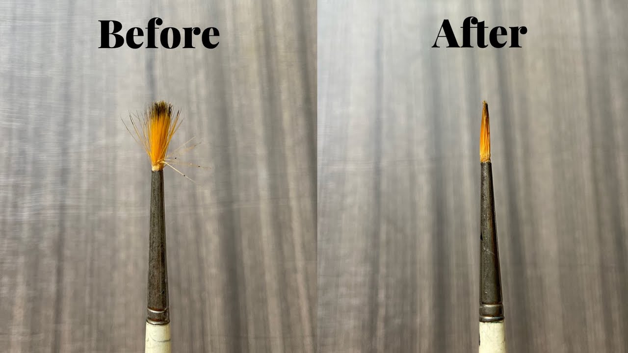 How To Fix / Reshape Damaged Paint Brush
