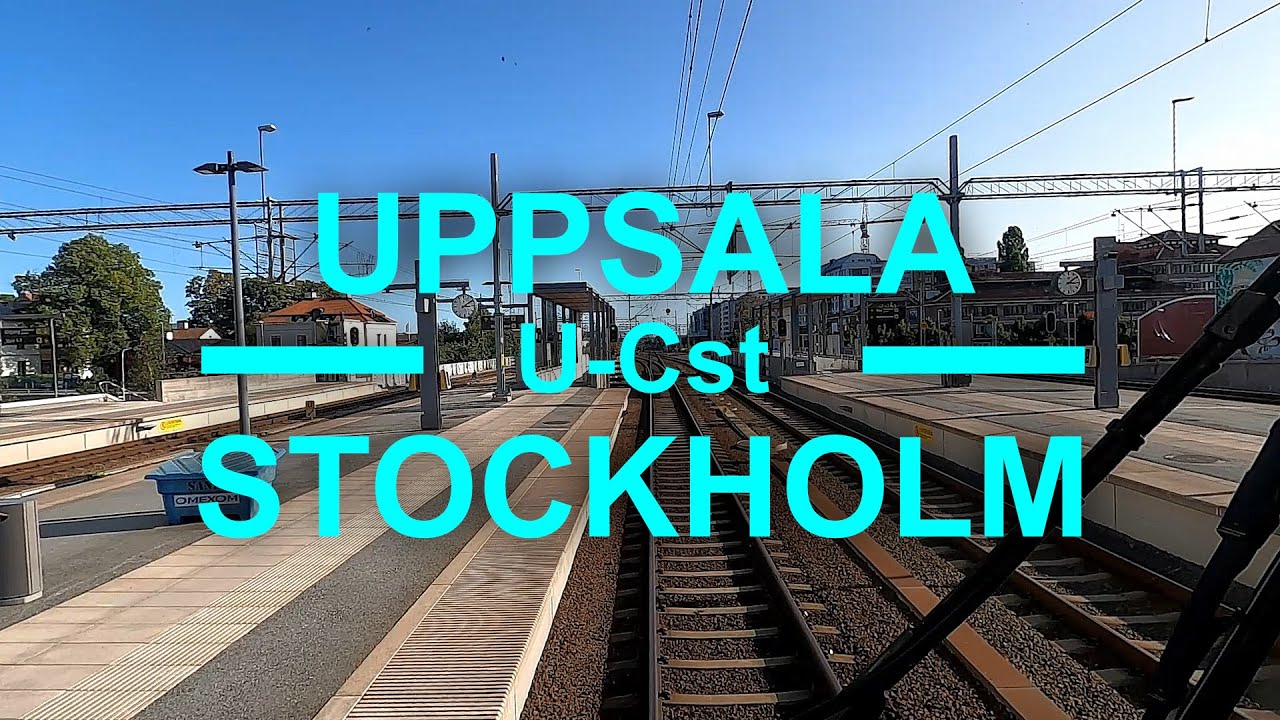 TRAIN DRIVER'S VIEW: Uppsala-Stockholm
