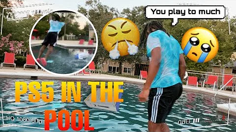 ANGRY GF THROWS PS5 IN POOL!!