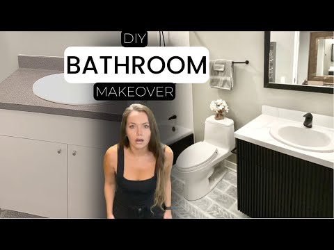 Video: Richt een moderne badkamer in met een wastafel op het aanrecht