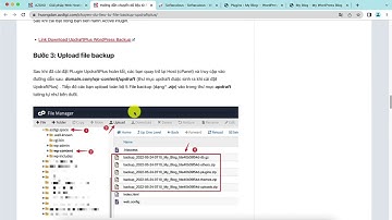 Hướng dẫn chuyển dữ liệu từ File Backup UpdraftPlus