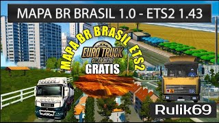 Карта «New Mapa BR Brasil» v1.0  Euro Truck Simulator 2 (v1.43.x)
