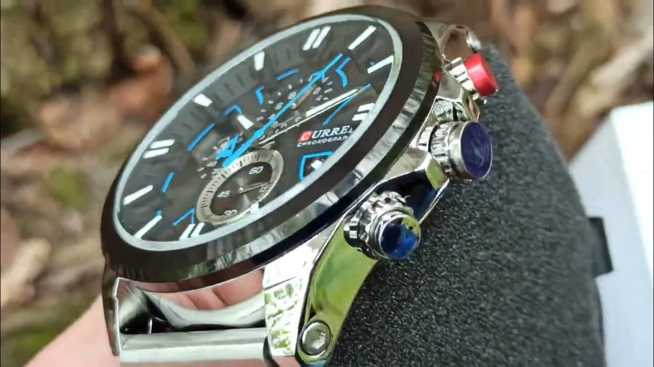 Оригинальные мужские часы Curren Chronograph - YouTube