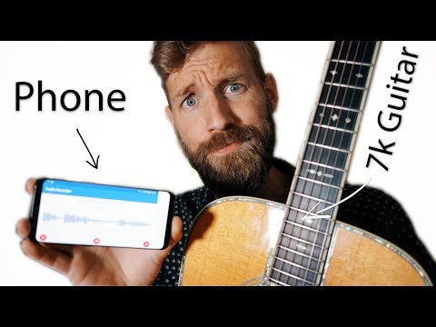 RECORDING your guitar with a PHONE?!