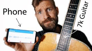 RECORDING your guitar with a PHONE?!