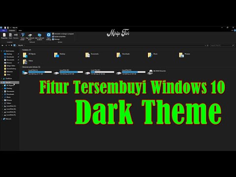 Modus malam (Cara mengubah Mode tema Gelap/ Dark Theme ) Windows Explorer Windows 10