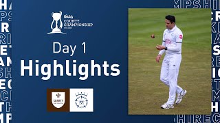 Fifteen Wickets On Day One | Surrey v Hampshire - Vitality CC, Day One Highlights