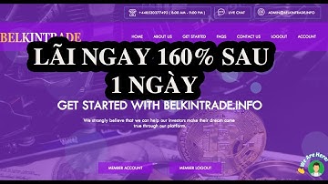 belkintrade Min 5$ Chạy 1 ngày vẫn rút tiền lãi cao ít nhất 112%