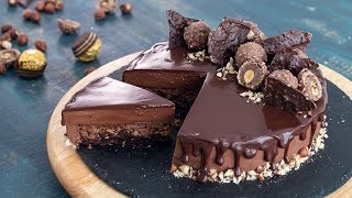 Ferrero rocher mousse cake sounds, looks and tastes incredible.
inspired again by the irresistible truffles this is made of a choc...