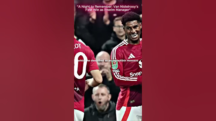 A Night to Remember: Van Nistelrooy's First Win as #manchesterunited #sports #youtubeshorts