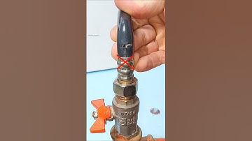 Few people know this trick. How to repair a high pressure hose #shorts #diy #tips #tricks