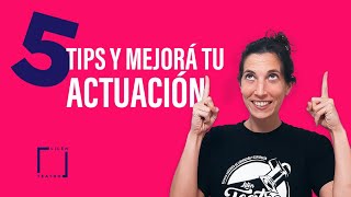 ¿Cómo SER un BUEN ACTOR?  🎭✅ ❗5 Tips SENCILLOS para que MEJORES RÁPIDO ❗❗