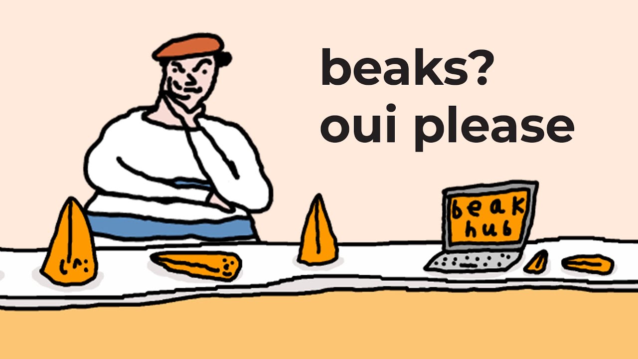 Une beaks thrice please