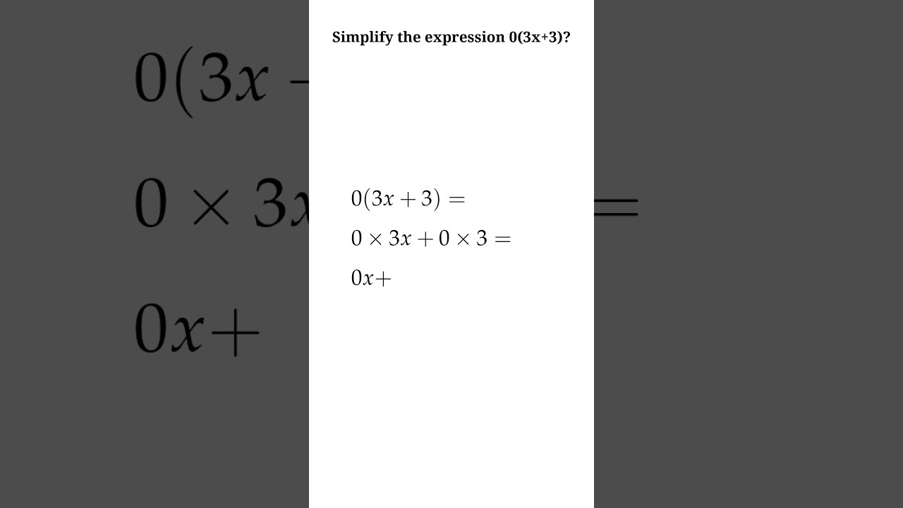 Simplify The Expansion 0 3x 3 