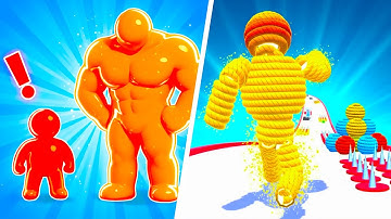 Tall Man Run vs Rope Man Run 🤖🧶 Max Level Gameplay Walkthrough Android iOS Update 7QF9