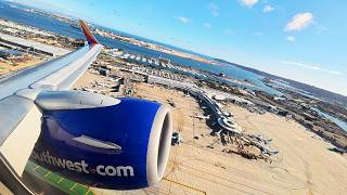 [ENGINE ROAR] Southwest Airlines Boeing 737-7H4 Engine Start & Takeoff San Diego