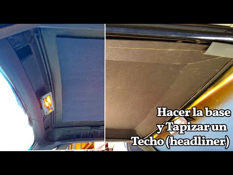 Tips Hacer La base en Carton Y Tapizar el Techo de un  EL CAMINO