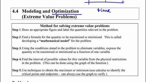 Ca12 - 5.4 (1) Optimization Problems