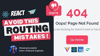 Celebrity Avoid Routing Mistakes in React! Set up React Routing with Nested Routes & Custom 404 Not Found Page Profile