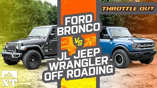 2021 Ford Bronco vs. Jeep Wrangler JL | Off Roading At Rausch Creek - Throttle Out