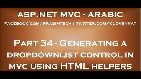 Generating a dropdownlist control in mvc using HTML helpers in arabic
