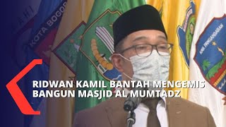 Ridwan Kamil Bantah Keras Tudingan Mengemis Dana untuk Bangun Masjid Al Mumtadz