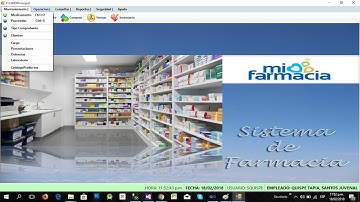 Sistema Informatico de Farmacia Desarrollo bajo .NET VB y con base de datos SQL Server 2008 R2