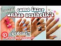 COMO FAZER UNHAS AESTHETIC 💅🐄🧚🏻‍♀️ ~4 tipos diferentes + passo a passo~ | super fáceis de fazer!! 😍