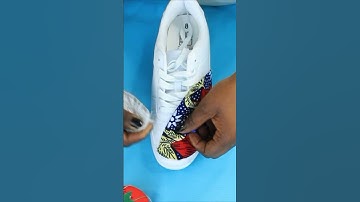 How to add fabric to shoes/ Custom Shoes/Ankara print #shoe #diy #art #fabric #ankara #africa