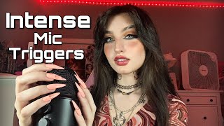 ASMR | Intense Fast & Aggressive Mic Triggers ( mic pumping, scratching, gripping, peace & chaos +)