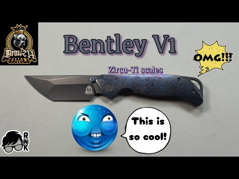 Unboxing something I have never seen before & fancy… a Draw214 Custom ZircuTi Bentley V1 knife