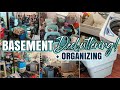 🤯 BASEMENT DECLUTTERING CLEAN ORGANIZE & DECLUTTER UNFINISHED BASEMENT! EXTREME CLEAN WITH ME 2020