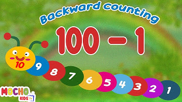 Backward Counting 100 to 1 | Fun Countdown for Kids 🚀🎉