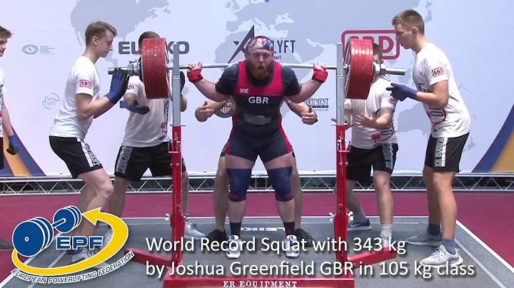 World Record Squat with 343 kg by Joshua Greenfiel...