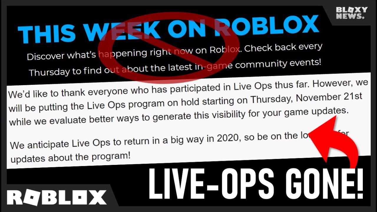 Roblox Is Stopping Liveops Events Replacement Youtube