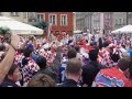 Euro 2012 - Zabawa kibiców z Chorwacji na rynku w Poznaniu